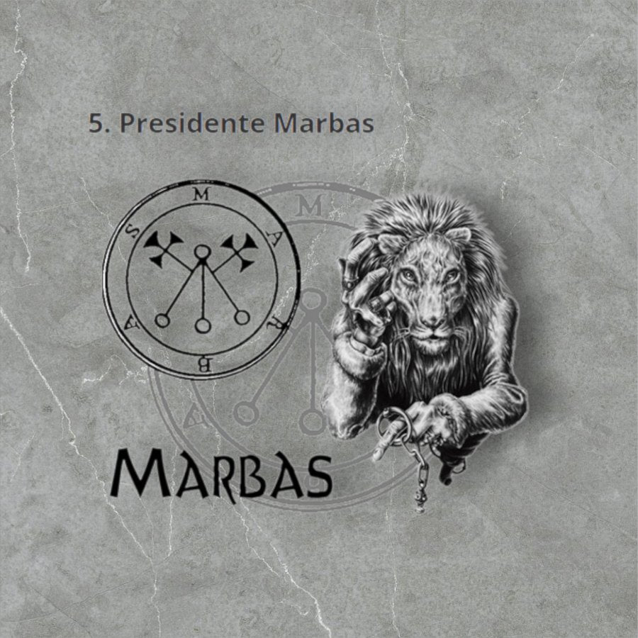 I said Demon 05 PRESIDENT MARBAS and Secret Seal of Solomon 72 Demons Lesser Key of Solomon Goetia In Silver 3 x 2.5 cm 12 Gr Art 1864 - Bricks Masons