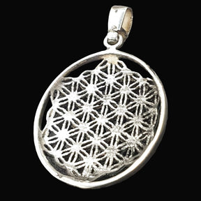 Kabbalah Flower of Life Pendant in Silver 2.5 cm 5 g Art 188 - Bricks Masons