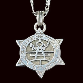 I wove the Demon 66 MARQUES CIMEJES and the Secret Seal of Solomon 72 Demons, Lesser Key of Solomon, Goetia. In Silver, 3 x 2.5 cm, 12 g. Art. 1925 - Bricks Masons