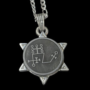 I commemorate Demon 71 DUKE DANTALION and Secret Seal of Solomon 72 Demons Lesser Key of Solomon Goetia In Silver 3 x 2.5 cm 12 Gr Art 1930 - Bricks Masons