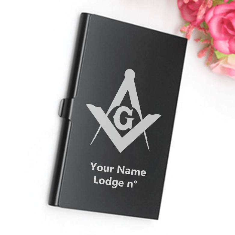 Master Mason Blue Lodge Business Card Holder - Various Colors