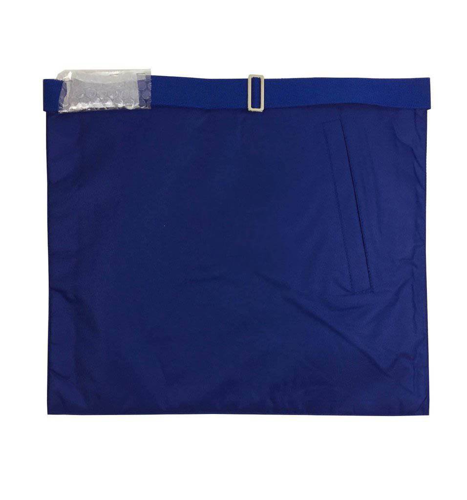 Blue Lodge Apron - Basic White & Royal Blue