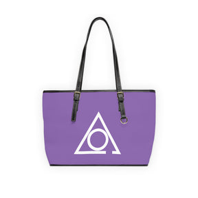 LOCOP Handbag - Purple PU Leather Adjustable Handles - Bricks Masons
