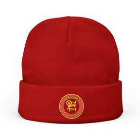 Heroines of Jericho Beanie - Knit Embroidery Emblem - Bricks Masons