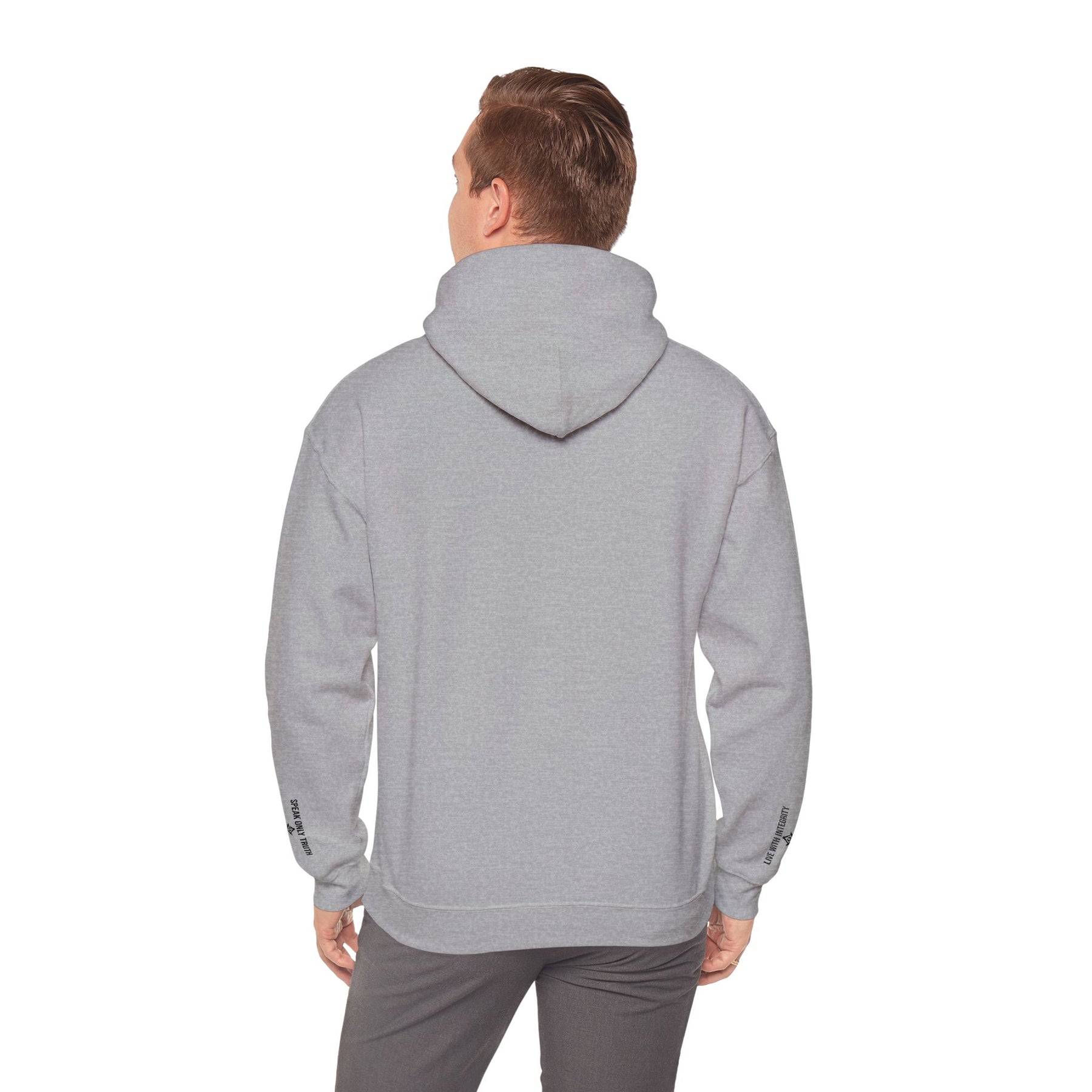 Master Mason Blue Lodge Hoodie - Truth Front & Sleeves Embroidery - Bricks Masons