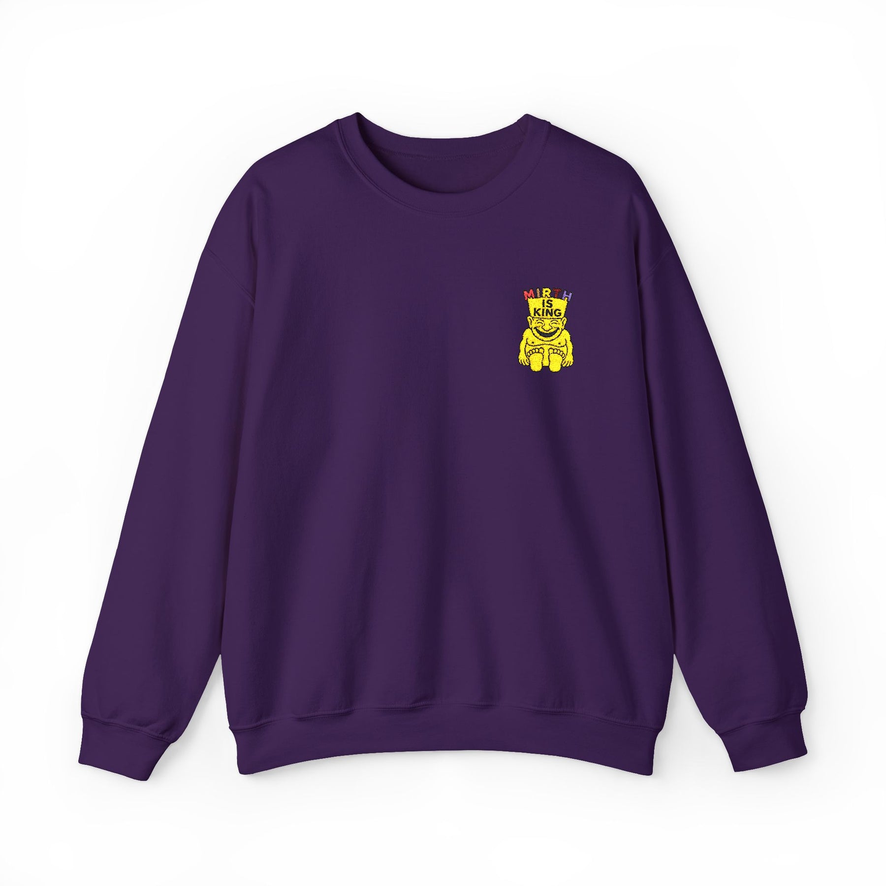 Royal Order of Jesters Sweatshirt - Crewneck Embroidered Front Motif - Bricks Masons