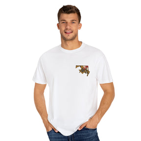 Master Mason Blue Lodge T-Shirt - Garment-Dyed Maryland Mason - Bricks Masons