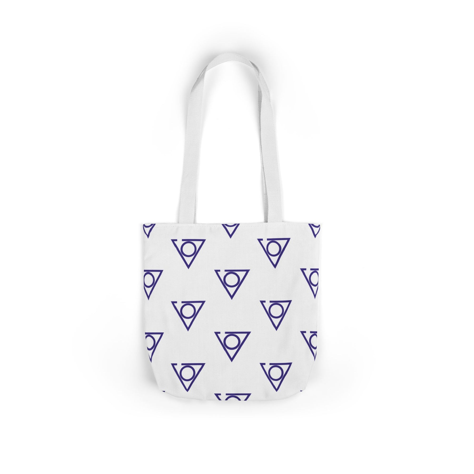 LOCOP Tote Bag - White & Purple Polyester - Bricks Masons