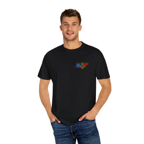 Master Mason Blue Lodge T-Shirt - Garment-Dyed Tennessee Mason - Bricks Masons