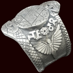 King Solomon's Signet Ring in Silver 2.2 x 1.5 cm 12 g Art 32 - Bricks Masons