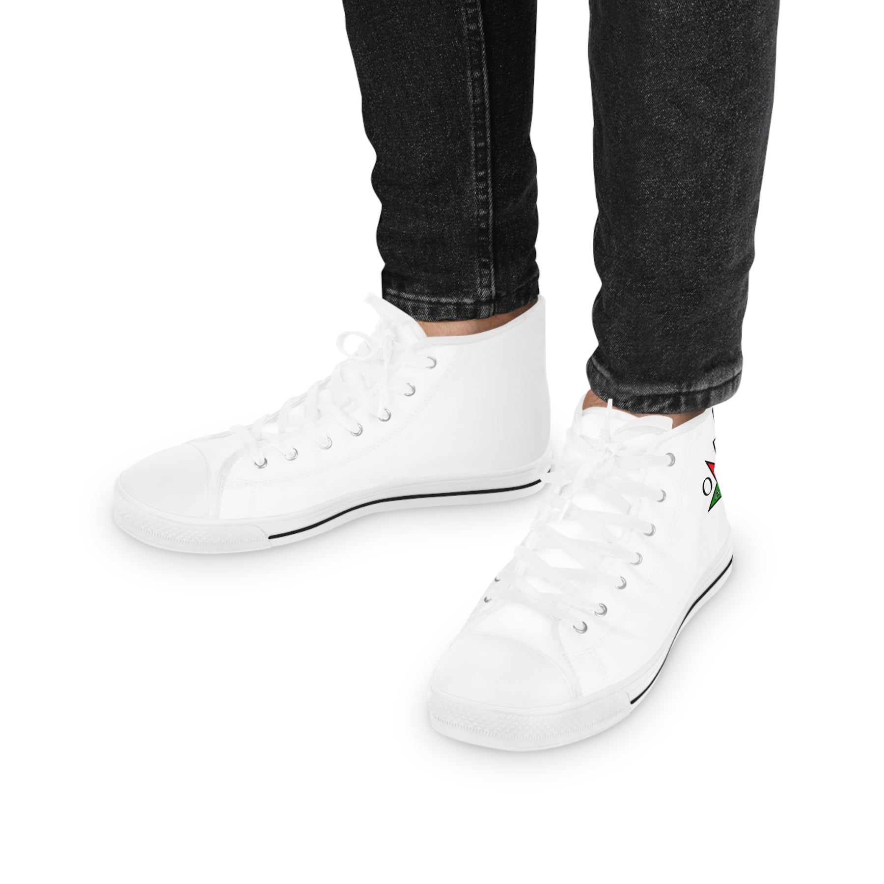 OES Sneaker - High Top Black & White Sole OES Star - Bricks Masons