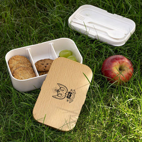33rd Degree Scottish Rite Lunch Box - Wings Up Wooden Lid - Bricks Masons