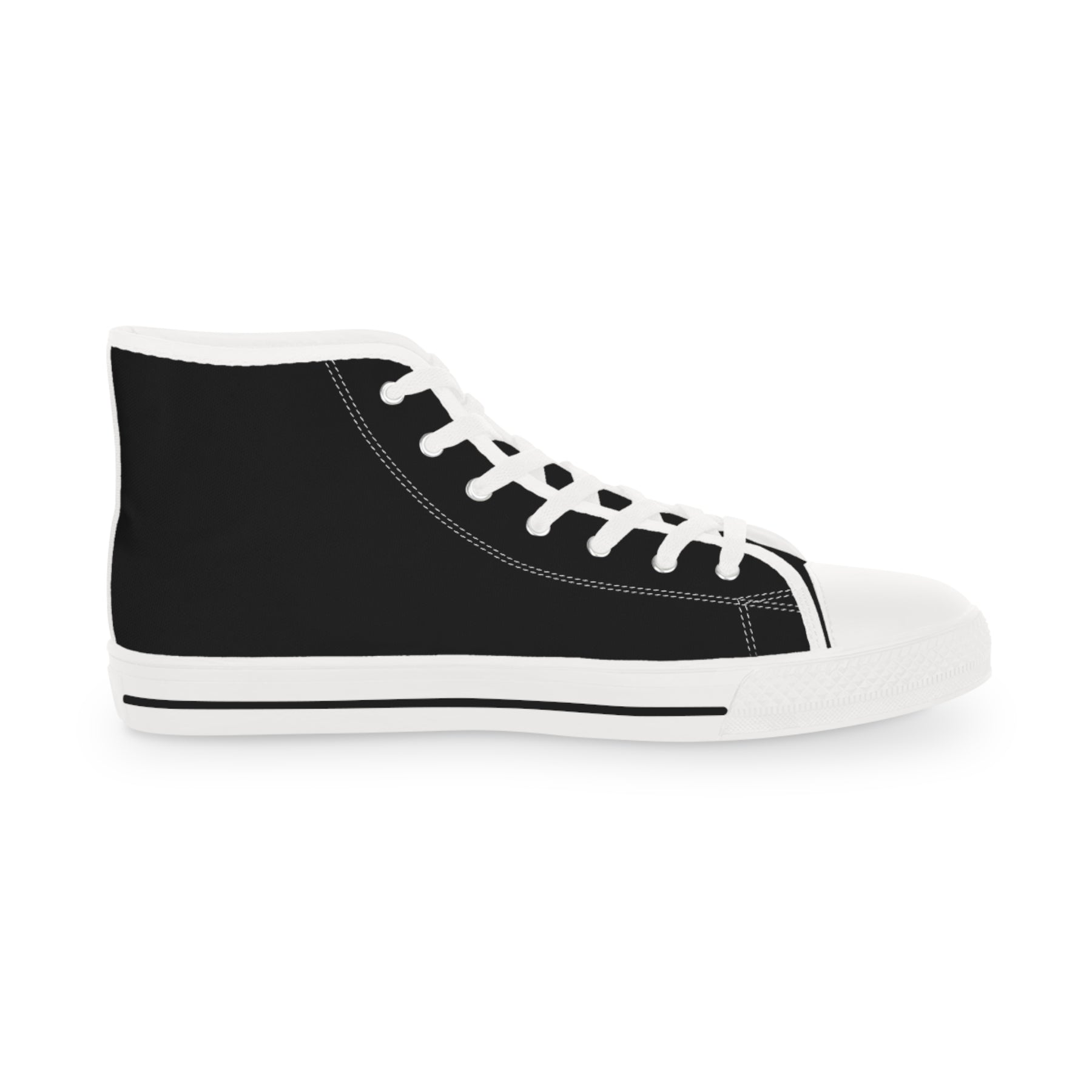 KYCH Sneaker - High Top Black & White Golden Emblem - Bricks Masons