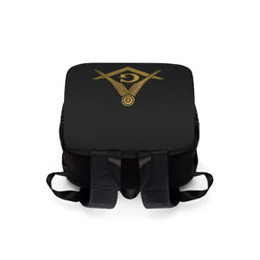 Master Mason Blue Lodge Backpack - Gold Square & Compass G - Bricks Masons