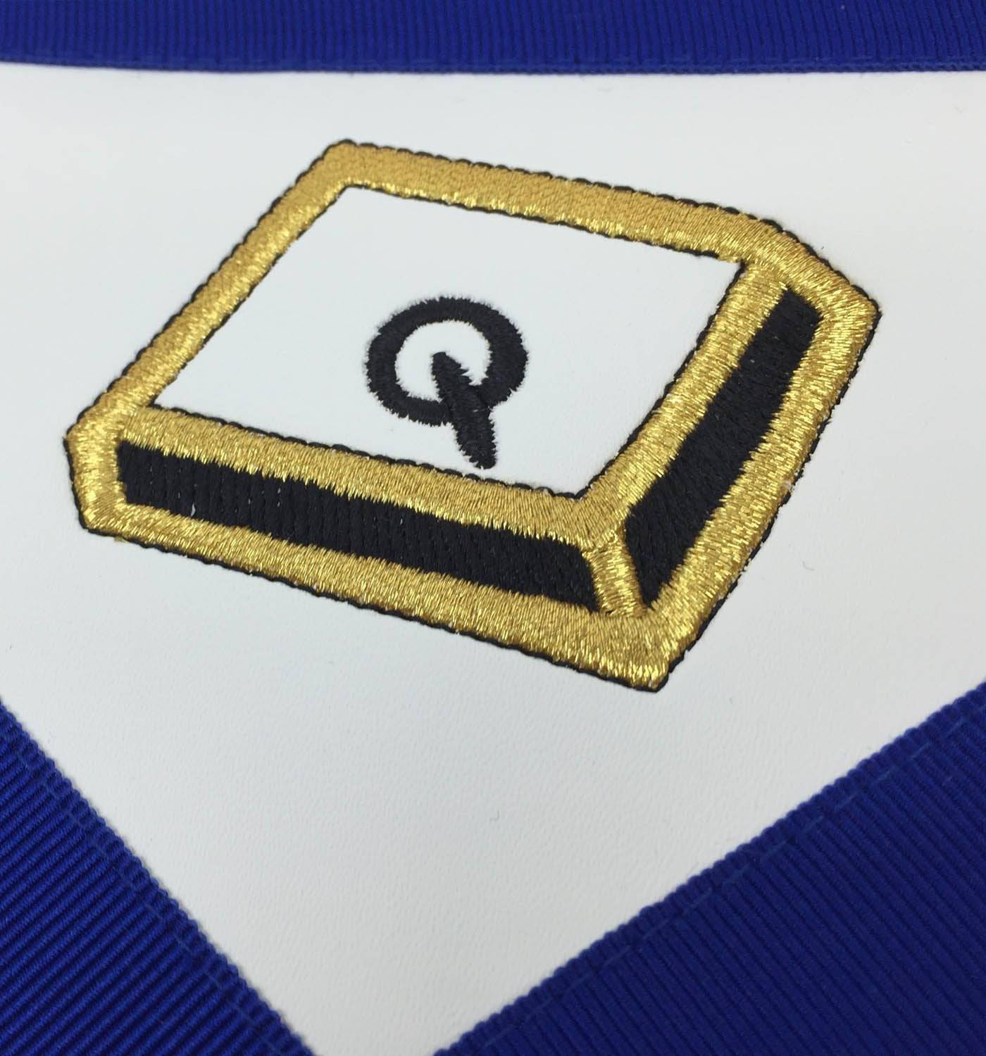 14th Degree Scottish Rite Apron - Blue Machine Embroidery