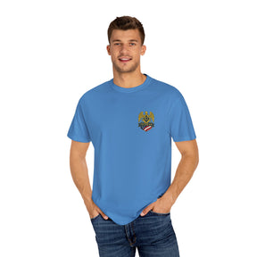 Master Mason Blue Lodge T-Shirt - Veteran Mason Garment-Dyed Tee - Bricks Masons