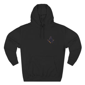 Master Mason Blue Lodge Australia Jurisdiction Hoodie - Stitched Chest Symbol - Bricks Masons