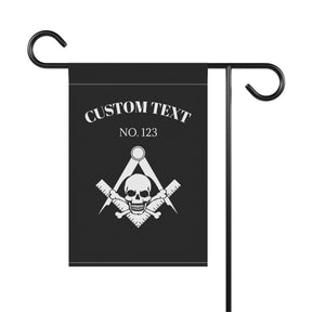 Widows Sons Yard Flag - White Skull & Bones Personalized - Bricks Masons