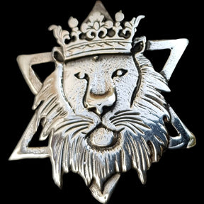 Rastafari Leon Judah Pendant In Silver 4 X 3 Cm 12 Gr Art 430 - Bricks Masons