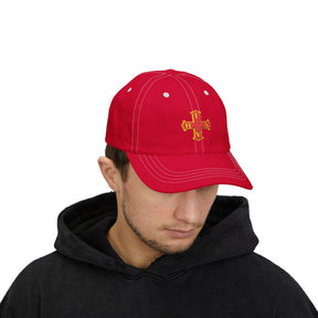 Red Cross of Constantine Baseball Cap - Cotton Various Colors - Bricks Masons