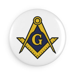 Master Mason Blue Lodge Magnet - Decorative Refrigerator - Bricks Masons