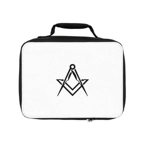 Master Mason Blue Lodge Lunch Bag - Black & White