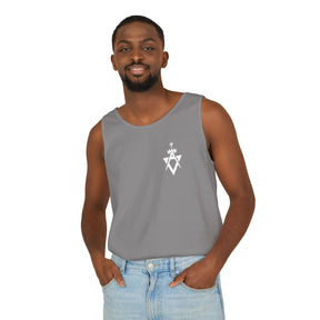 Allied Masonic Degrees Tank Top - Cotton Garment-Dyed Various Colors - Bricks Masons
