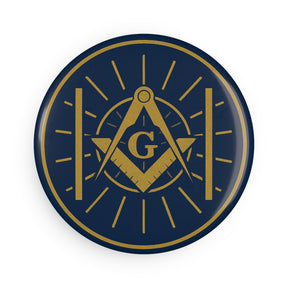 Master Mason Blue Lodge Magnet - Decorative Refrigerator - Bricks Masons