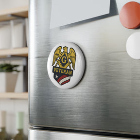 Master Mason Blue Lodge Magnet - Decorative Refrigerator - Bricks Masons