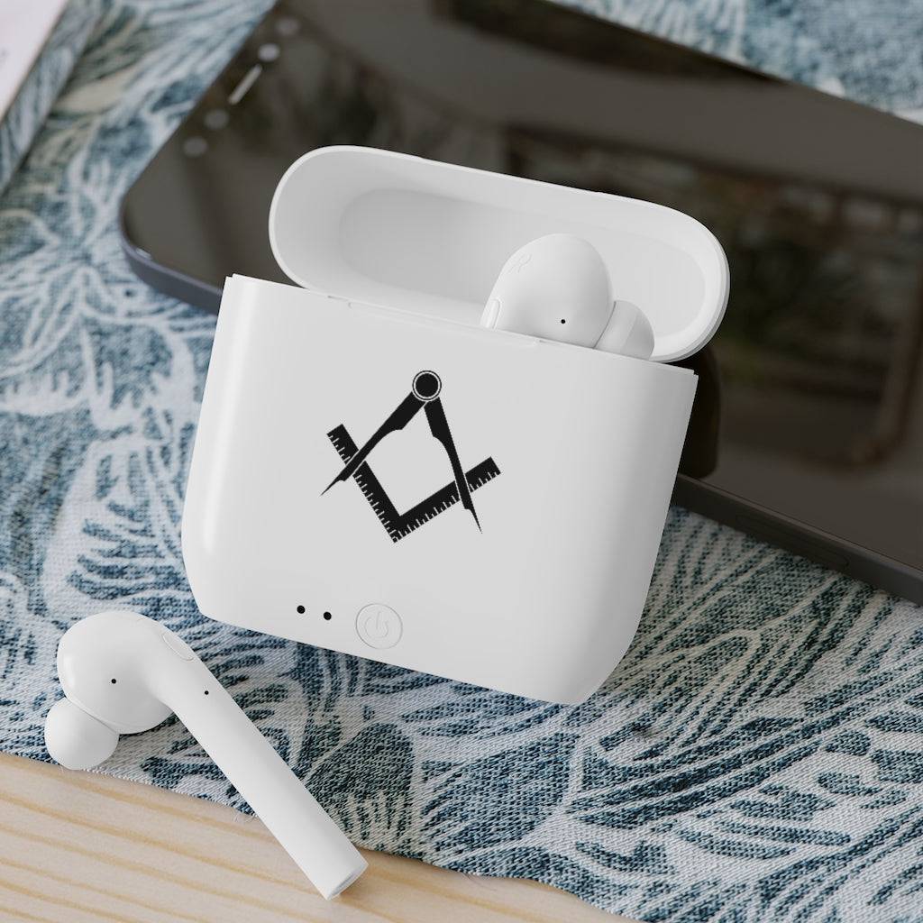 Master Mason Blue Lodge Earbud - Wireless Square & Compass