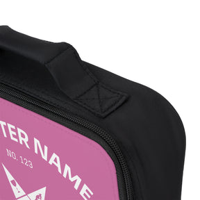 OES Lunch Bag - Pink Fully Insulated Customizable - Bricks Masons