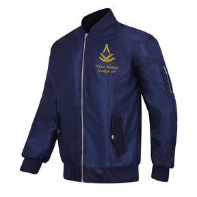 Past Master Blue Lodge Jacket - Blue Color With Gold Embroidery - Bricks Masons