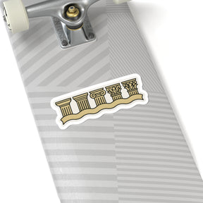 Master Mason Blue Lodge Sticker Decal - Kiss-Cut Colorful - Bricks Masons