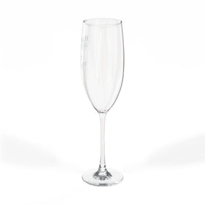 Master Mason Blue Lodge Champagne Flute - Raised and Ready To Toast with S&C G - Bricks Masons