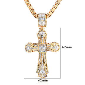 Knights Templar Commandery Pendant - Cross Stainless Steel Pendant - Bricks Masons