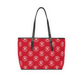 Heroines of Jericho Handbag - Red PU Leather With Ample Interior - Bricks Masons