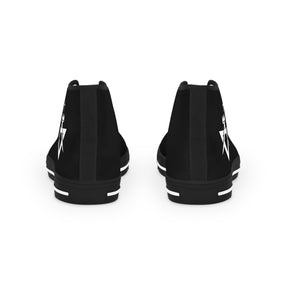 Allied Masonic Degrees Sneaker - High Top Black & White AMD White Emblem - Bricks Masons