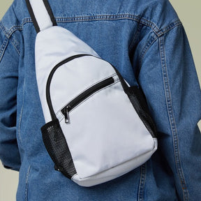 Master Mason Blue Lodge Crossbody Bag - California Mason Nylon Fabric - Bricks Masons