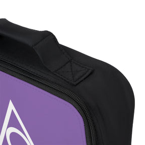 LOCOP Lunch Bag - Purple & White Fully Insulated - Bricks Masons