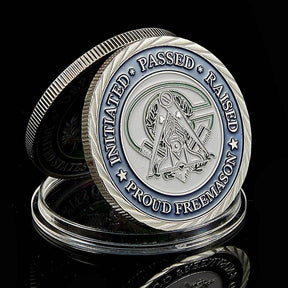 Master Mason Blue Lodge Coin - Faith Hope Charity Making Good Men Better Silver