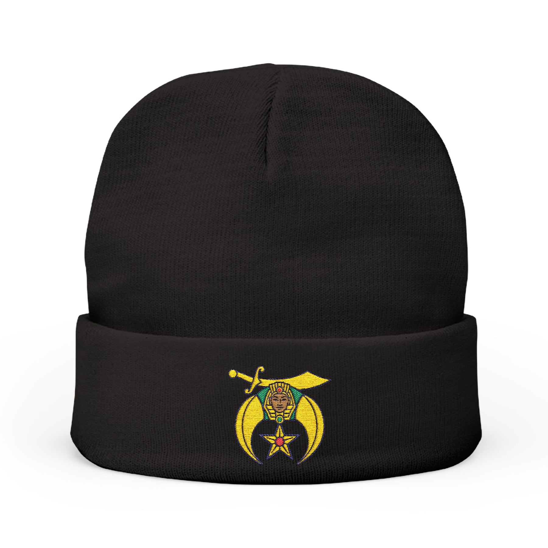 Daughters of Sphinx Beanie - Knit Embroidery Emblem - Bricks Masons