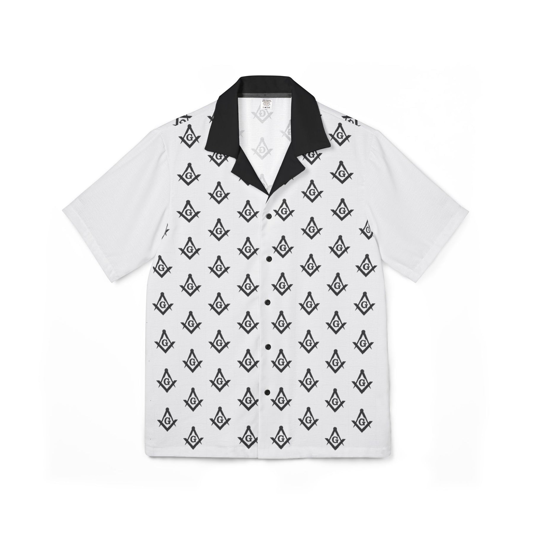 Men's Hawaiian Camp Shirt (AOP) - Bricks Masons