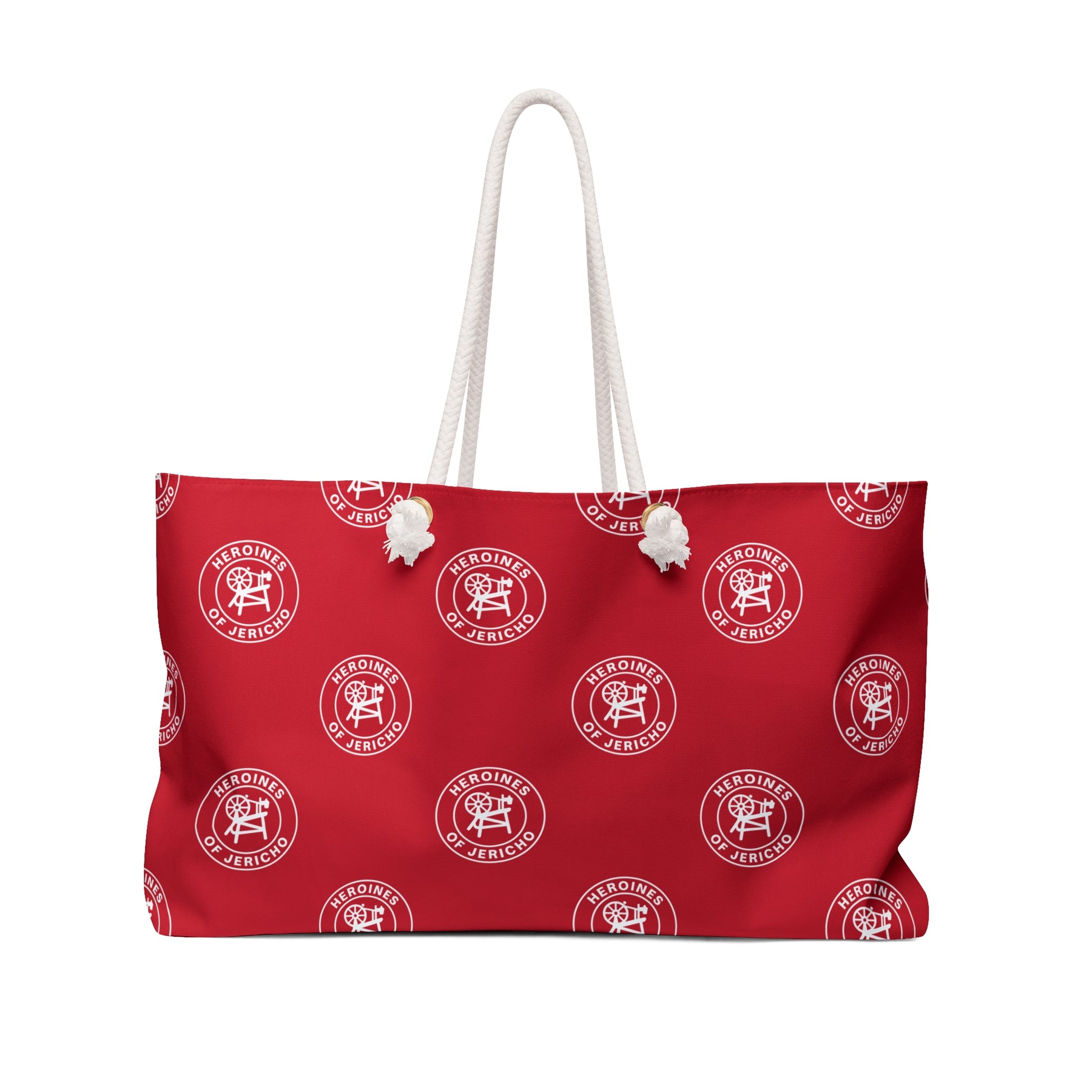Heroines of Jericho Travel Bag - Weekender Bag Red Spun Polyester - Bricks Masons