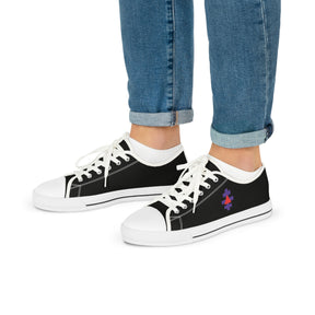 Knight Templar Priests Sneaker - Low Top Sneaker Black & White - Bricks Masons