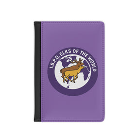 Elks of the World Passport Cover - IBPO Purple PU Leather - Bricks Masons