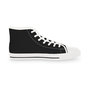 Royal Order of Jesters Sneaker - High Top Black & White Mirth is King - Bricks Masons