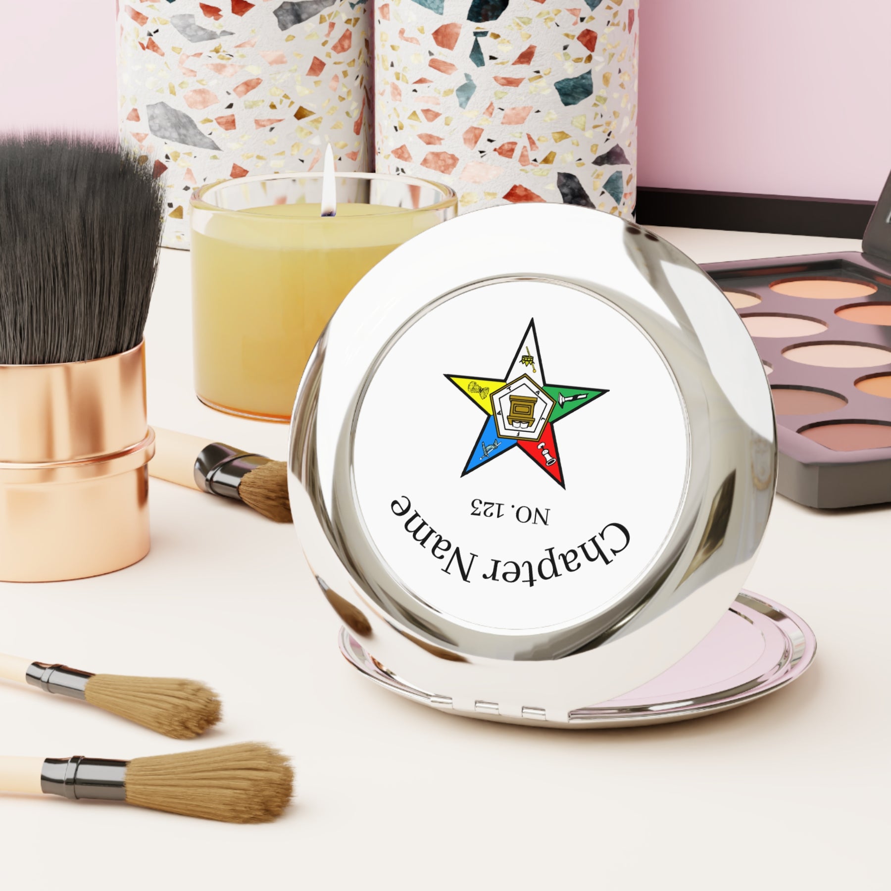 Compact Travel Mirror - Bricks Masons