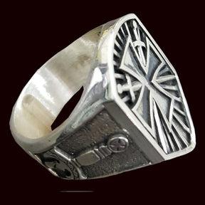Templar Cross Ring Silver 2.5 x 1.7 cm 14 g Art 772 - Bricks Masons