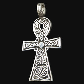 Ankh Cross of Life Pendant in Silver 4 x 2.5 cm 10 g Art 777 - Bricks Masons