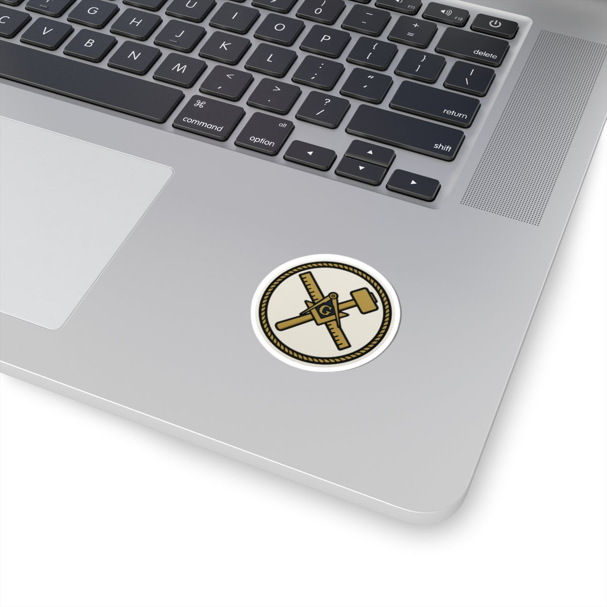 Master Mason Blue Lodge Sticker Decal - Kiss-Cut Colorful - Bricks Masons
